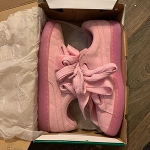 Womens Puma Suede Heart Reset 'PRISM PINK' 8.5